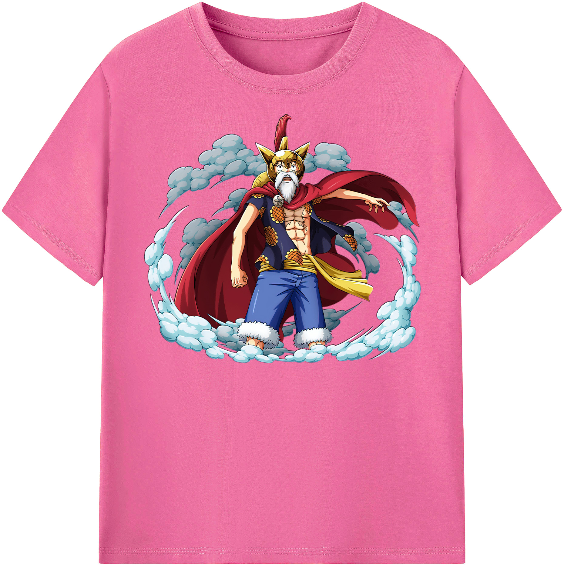 ワンピース モンキー・D・ルフィ ONE PIECE Monkey D. Luffy レディースカジュアルプリントTシャツ（綿100％）